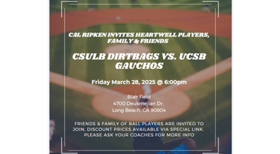 Heartwell Baseball Night at Long Beach State